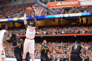 Syracuse forward Rakeem Christmas' emergence as a reliable option on offense has continued, and he earned ACC Player of the Week honors for his two latest double-doubles.