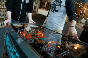 Pinball enthusiasts come for monthly tournaments at Al’s Wine & Whiskey Lounge and Trapper’s Pizza Pub on Butternut Drive.