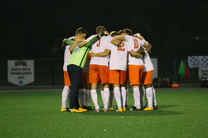 Syracuse, pictured last season, opened its season with a win on the road on Friday.