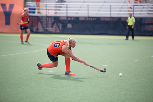 After two goals over the weekend, Roos Weers ranks second on Syracuse with seven goals in her senior season. 