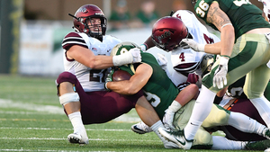 Colgate's defense is No. 1 in the FCS. Against No. 6 James Madison on Saturday, the Raiders forced 5 interceptions.