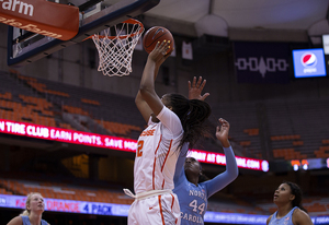 Amaya Finklea-Guity had 8 points and 7 rebounds against UNC. 