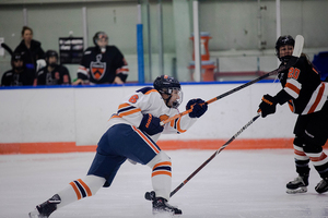 Shelby Calof, pictured earlier this season against Princeton, was part of a Syracuse offense that wasted chances on Saturday. 