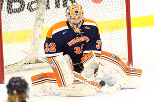 Ady Cohen tallied 28 saves in the CHA tournament semifinals. 