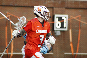 Nate Solomon, pictured earlier this season against North Carolina, scored two goals on Saturday. 