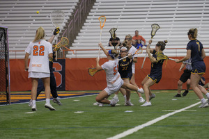 Emily Hawryschuk scored seven goals and Megan Carney, Morgan Alexander and Maeghan Tyrrell added 3 each. 