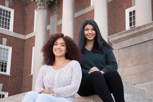 Zainab Kumandan (right) and Khloe Green worked with the national You Can Too executives to form a branch at SU by the start of the fall 2020 semester. 