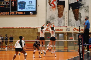 Shemanova, Lokhmanchuk and Markova combined for 58 of the 64 kills for the Orange.