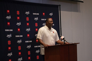 Dino Babers discusses Purdue's Aidan O’Connell and the impact of his first-year assistants.