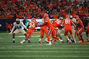 After going nearly three quarters without a touchdown, Syracuse scored 29 points in the game’s final 18 minutes to come back against Purdue.