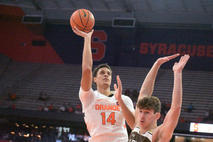 Jesse Edwards returned to the court against an undersized Lehigh frontcourt, finishing with a double double in Syracuse’s 90-72 win over Lehigh. 