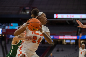 Syracuse outscored UAlbany 55-30 in the second half, including 30 in the fourth quarter to stay undefeated at the JMA Wireless Dome.