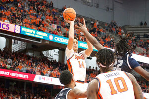 Syracuse shot 50% from deep in the first half and Jesse Edwards returned to form with 13 points, 6 assists and 9 boards in the win over Virginia Tech.