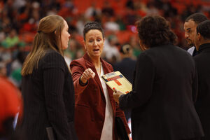 After winning 535 games coaching Westhill High School, Sue Ludwig brings 31 years of coaching experience to Syracuse’s coaching staff.