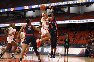 Alaina Rice had a season-high 18 points in the win over Virginia. 