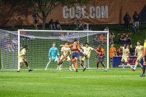 Syracuse recorded just two shots on target in the second half of its 2-1 loss to Wake Forest. The Orange have failed to score multiple goals in their first four ACC games.