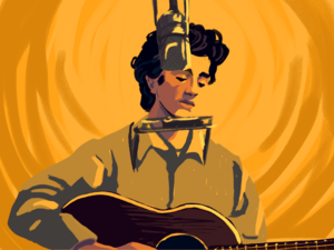 Timothée Chalamet does Bob Dylan justice in the 2024 biopic “A Complete Unknown.” The film follows Dylan through the early years of his folk music career until he transitions into rock music.