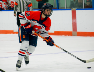 Despite jumping out to a 1-0 first-period lead, Syracuse surrendered two quick goals in the second as RIT held on for a 2-1 victory Friday.