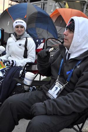 Jeff Lowe, a junior broadcast journalism student, was stunned by the amount of media attention on Monday morning when he arrived at Paternoville. By the end of the week and with head coach Joe Paterno having been fired, he said it's possible that the media attention contributed to the Board of Trustees' decision to dismiss Paterno. 