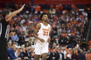 SU forward Elijah Hughes scored 14 of the team's 34 points.