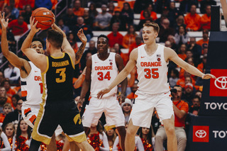 Iowa guard Jordan Bohannon played the second-most minutes of every player (37) and scored 17 points.